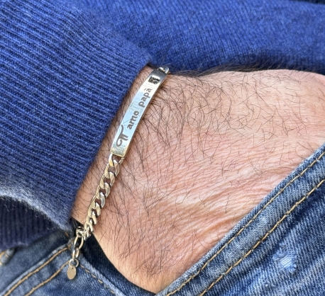 BRACCIALE GROUMETTE PIETRA NERA