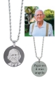 COLLANA FUNETTA CON MEDAGLIA FOTOINCISA