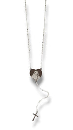 COLLANA ROSARIO SMALL CUORE CON FOTO