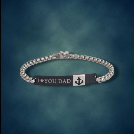 BRACCIALE I LOVE YOU DAD ANCORA