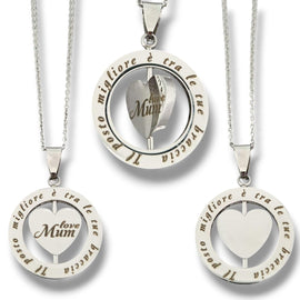 COLLANA DOUBLE FACE MAMMA