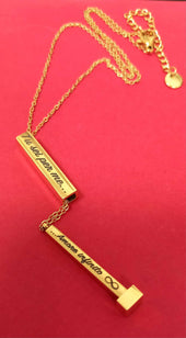 COLLANA BARRA 3D CON DEDICA SEGRETA